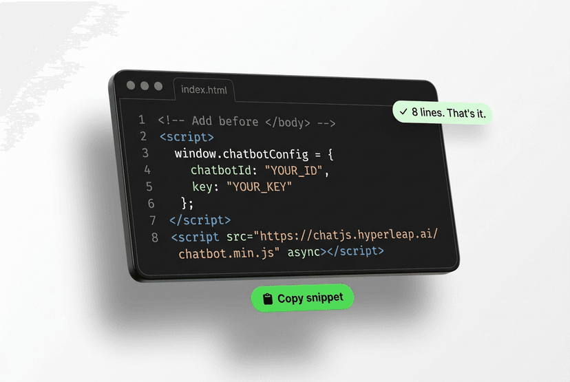 Website Embed Setup